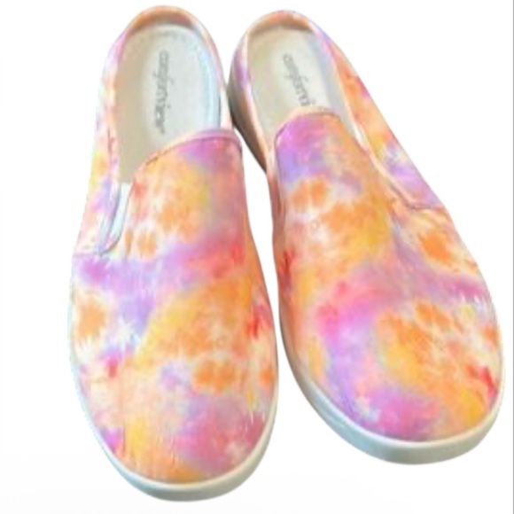 COMFORTVIEW CAMELIA MULE SNEAKERS SLIP-ON WOMEN COLORFUL TIE-DYE SIZE 12M NO BOX - Picture 6 of 7